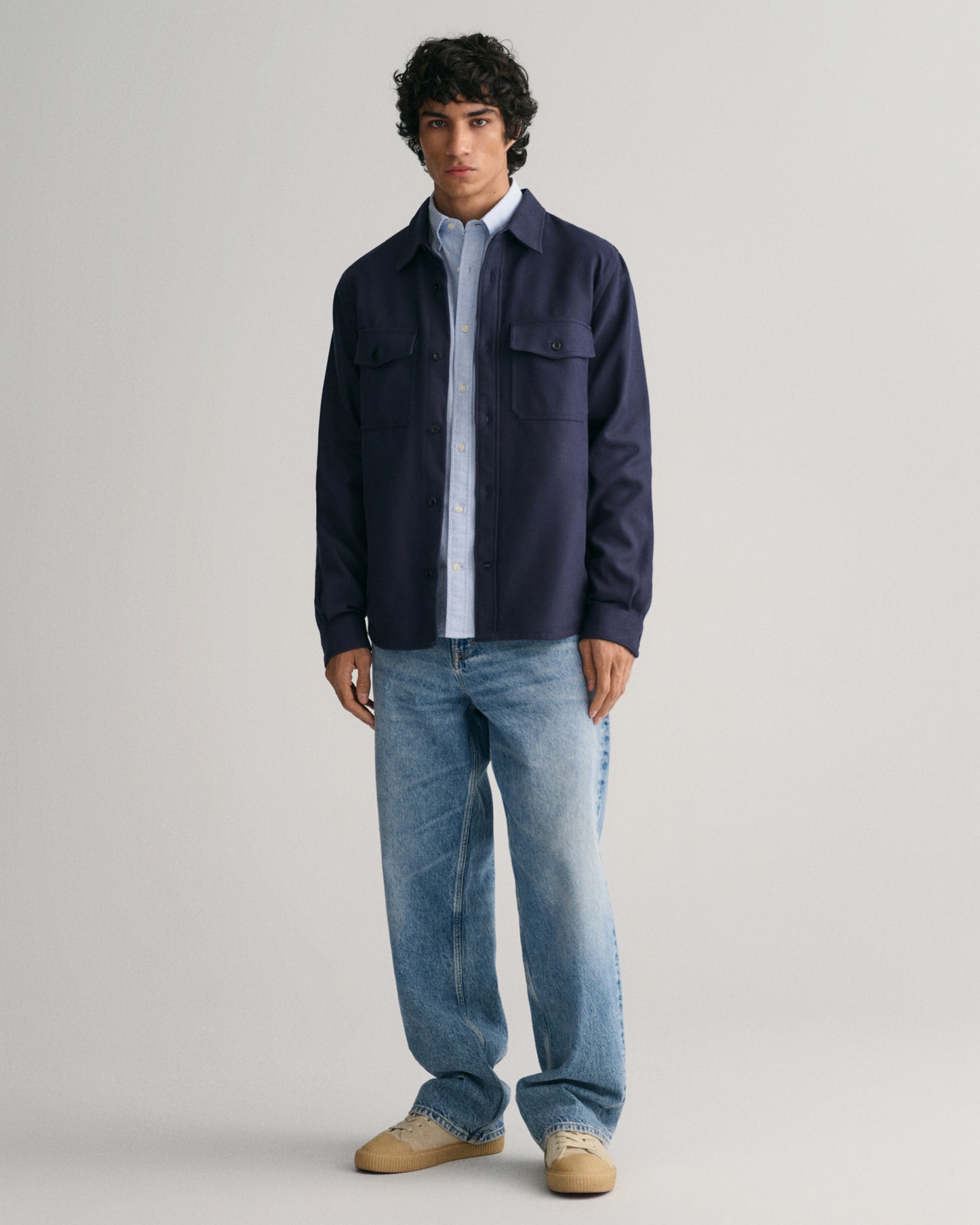 LIGHT BLUE, SLIM OXFORD SHIRT BY GANT AU.