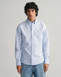 LIGHT BLUE, SLIM OXFORD SHIRT, FRONT-VIEW BY GANT AU.