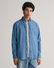 SEMI LIGHT BLUE, REG INDIGO BD, FRONT-VIEW BY GANT AU.