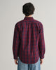 PLUMPED RED, REG ARCHIVE POPLIN PLAID SHIRT, BACK-VIEW BY GANT AU.