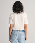 EGGSHELL, SLIM SHIELD SS PIQUE POLO, BACK-VIEW BY GANT AU.