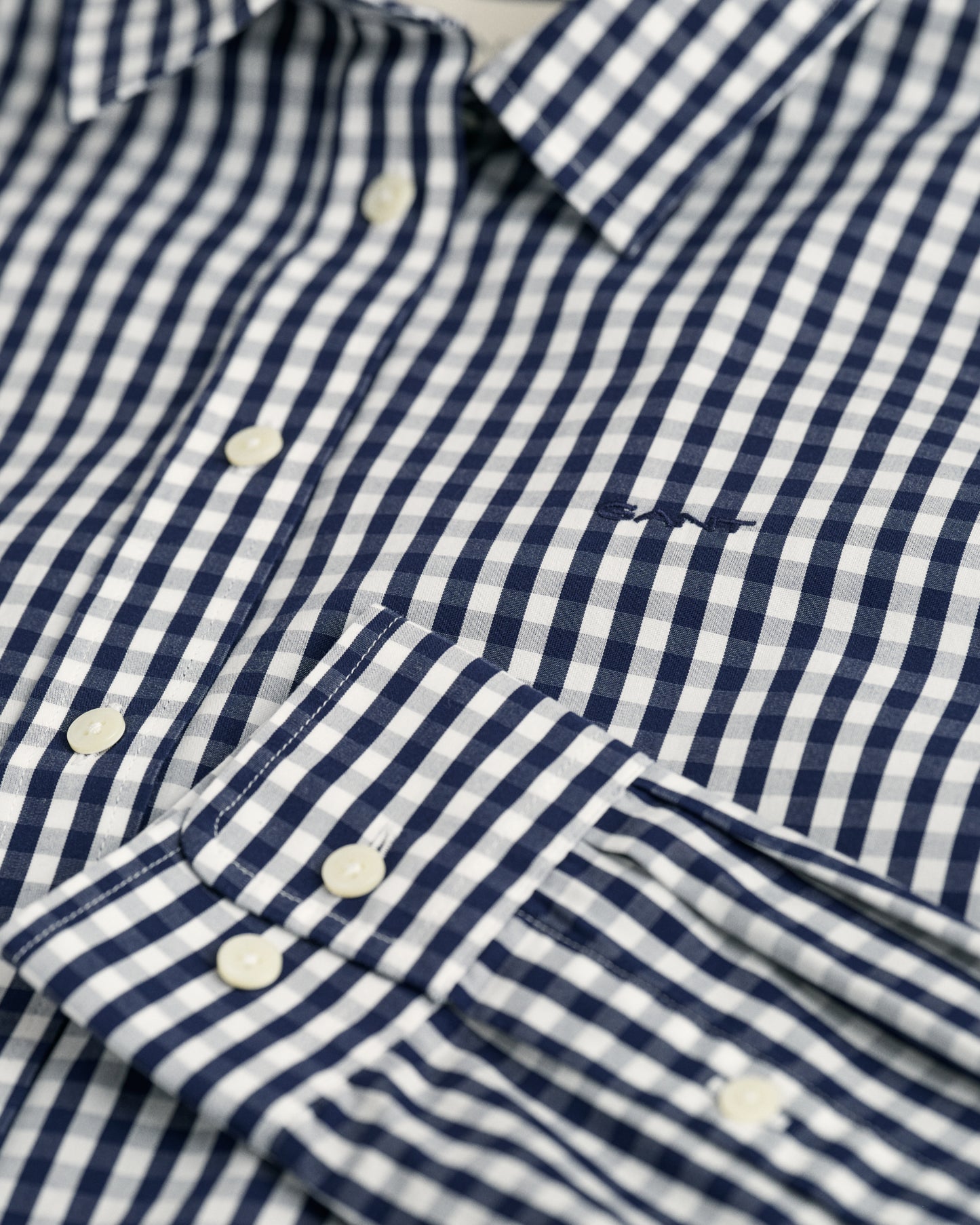 Regular Fit Gingham Poplin Shirt