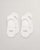WHITE, INVISIBLE SOCKS 2-PACK BY GANT AU.