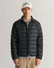 BLACK, LIGHT DOWN JACKET, FRONT-VIEW BY GANT AU.