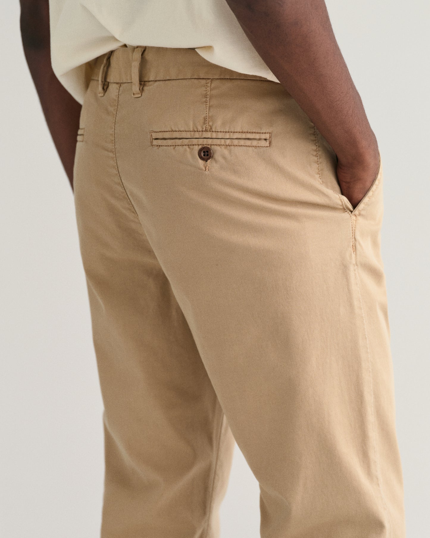Slim Fit Dobby Structured Chinos