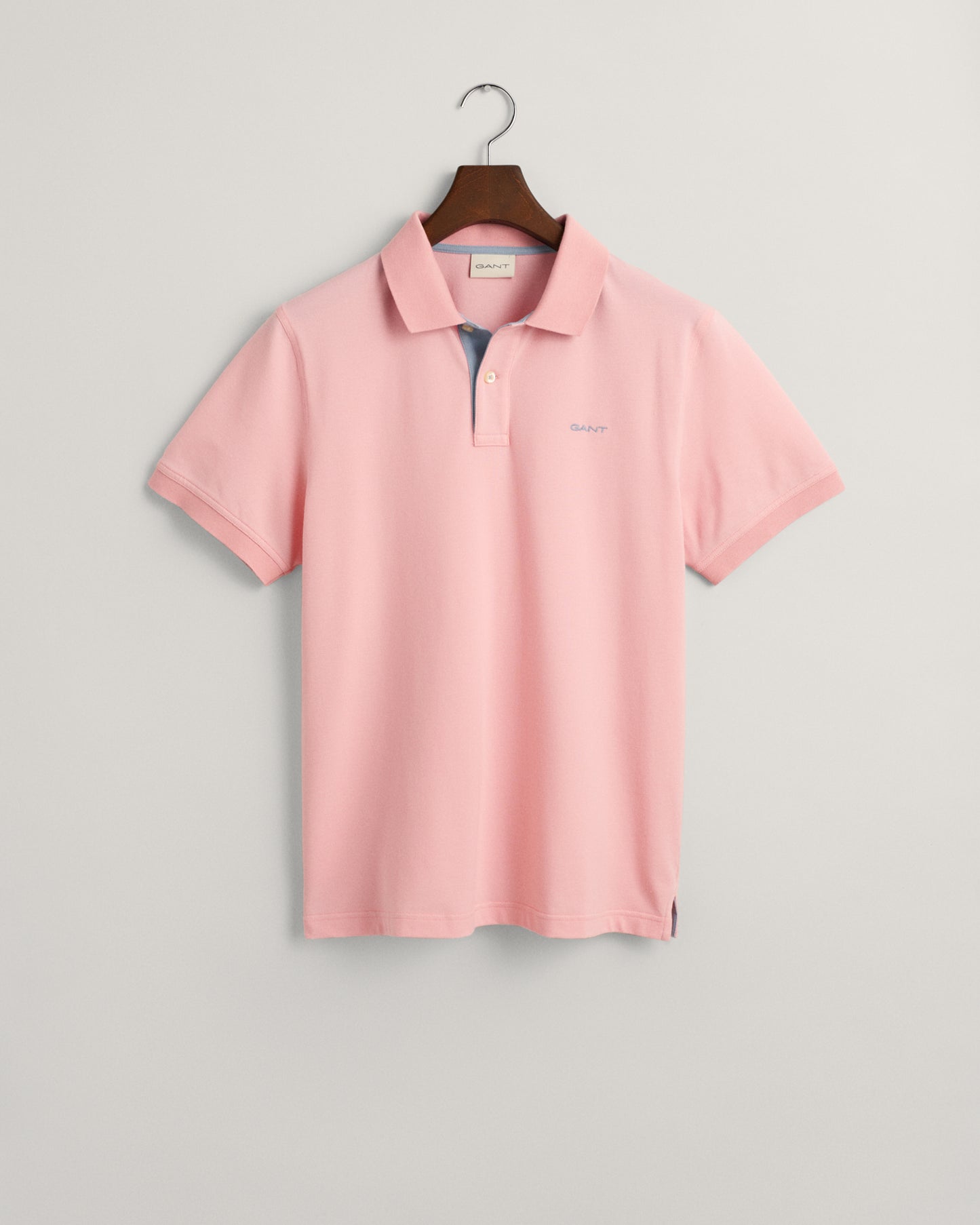 BUBBELGUM PINK, REG CONTRAST PIQUE SS POLO BY GANT AU.