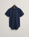 MARINE, REG CLASSIC POPLIN SS SHIRT, FLAT-LAY BY GANT AU.