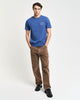 VINTAGE BLUE, SMALL GRAPHIC PIQUE SS TSHIRT BY GANT AU.