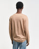 WARM KHAKI, REG SHIELD LS T-SHIRT, BACK-VIEW BY GANT AU.