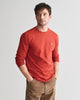 IRON RED, REG SHIELD LS T-SHIRT, FRONT-VIEW BY GANT AU.