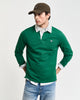 DEEP FOREST GREEN, PIQUE HEAVY RUGGER, FRONT-VIEW BY GANT AU.