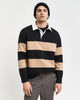 BLACK, BLOCK STRIPE HEAVY RUGGER, FRONT-VIEW BY GANT AU.