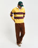 FADED SUNSET, BLOCK STRIPE HEAVY RUGGER BY GANT AU.