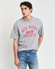 GREY MELANGE, GRAPHIC T-SHIRT, FRONT-VIEW BY GANT AU.