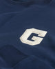 CLASSIC BLUE, G GRAPHIC C-NECK, CLOSE-UP BY GANT AU.