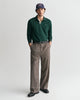 TARTAN GREEN, TEXTURED COLLAR POLO BY GANT AU.