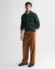 TARTAN GREEN, SACKER RIB HALF ZIP BY GANT AU.