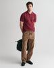 WINE RED, REG SHIELD SS PIQUE POLO BY GANT AU.