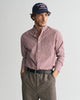 WINE RED, REG CLASSIC POPLIN GINGHAM SHIRT, FRONT-VIEW BY GANT AU.