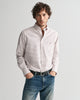 IRON RED, REG CLASSIC OXFORD CHECK SHIRT, FRONT-VIEW BY GANT AU.