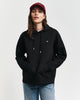 BLACK, SHIELD HOODIE, FRONT-VIEW BY GANT AU.