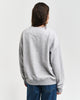 LIGHT GREY MELANGE, SHIELD C-NECK SWEAT, BACK-VIEW BY GANT AU.