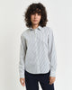 DEEP FOREST, REG CLASSIC POPLIN STRIPED SHIRT, FRONT-VIEW BY GANT AU.