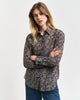 PERSIAN BLUE, REL PAISLEY COT SILK SHIRT, FRONT-VIEW BY GANT AU.
