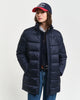 EVENING BLUE, LIGHT DOWN COAT, FRONT-VIEW BY GANT AU.