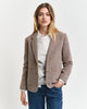 CARAMEL BEIGE, REG HERRINGBONE SHORT BLAZER, FRONT-VIEW BY GANT AU.