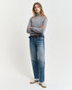 GREY MELANGE, EXTRAFINE LAMBSWOOL BLEND ROLLNECK BY GANT AU.