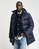 EVENING BLUE, ACTIVE CLOUD MID LENGTH JACKET, FRONT-VIEW BY GANT AU.