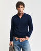 MARINE, EXTRAFINE MERINO WOOL POLO, FRONT-VIEW BY GANT AU.
