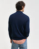 MARINE, EXTRAFINE MERINO WOOL POLO, BACK-VIEW BY GANT AU.