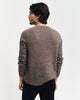 DK HAZELNUT MELANGE, WOOL BLEND C-NECK, BACK-VIEW BY GANT AU.