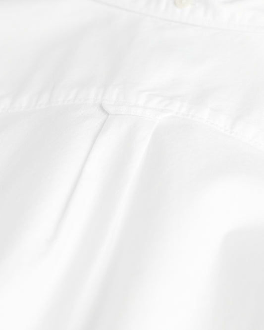 WHITE, SHIELD OXFORD BD SHIRT, CLOSE-UP BY GANT AU.