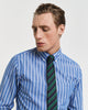 DEEP FOREST, STRIPED SILK TIE, FRONT-VIEW BY GANT AU.
