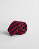 RUBY RED, STRIPED SILK TIE BY GANT AU.