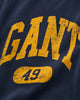 EVENING BLUE, GANT 49 ARCH RELAXED C-NECK, CLOSE-UP BY GANT AU.