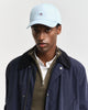 CALMING BLUE, SHIELD COTTON TWILL CAP BY GANT AU.