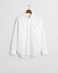 WHITE, REG CLASSIC POPLIN SHIRT, FLAT-LAY BY GANT AU.