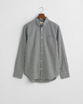 BLACK, REG CLASSIC POPLIN GINGHAM SHIRT, FLAT-LAY BY GANT AU.