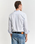 LIGHT BLUE, REG CLASSIC POPLIN STRIPE SHIRT, BACK-VIEW BY GANT AU.