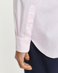 LIGHT PINK, REG CLASSIC POPLIN STRIPE SHIRT, CLOSE-UP BY GANT AU.