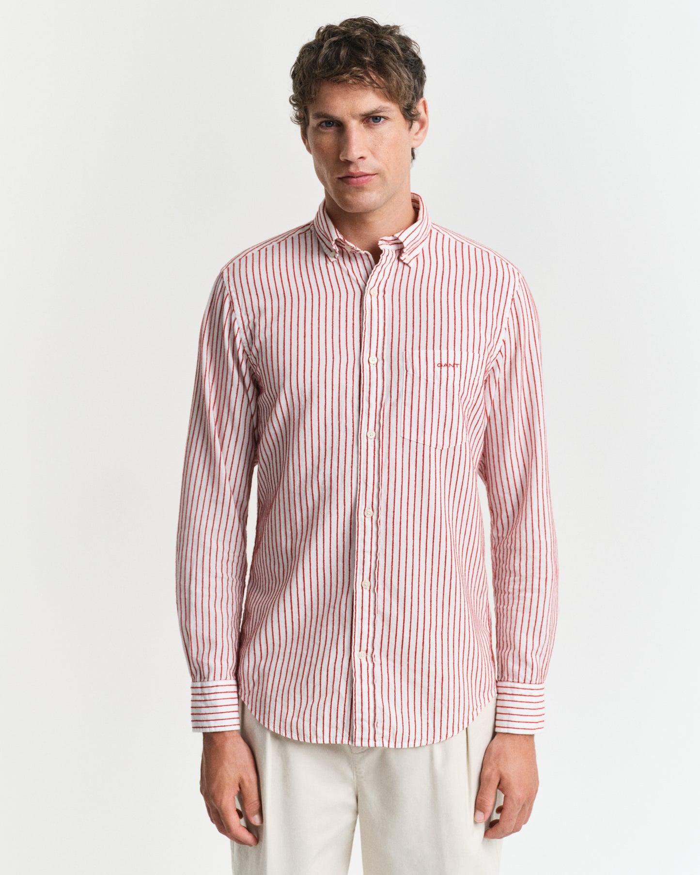 Regular Fit Textured Stripe Shirt