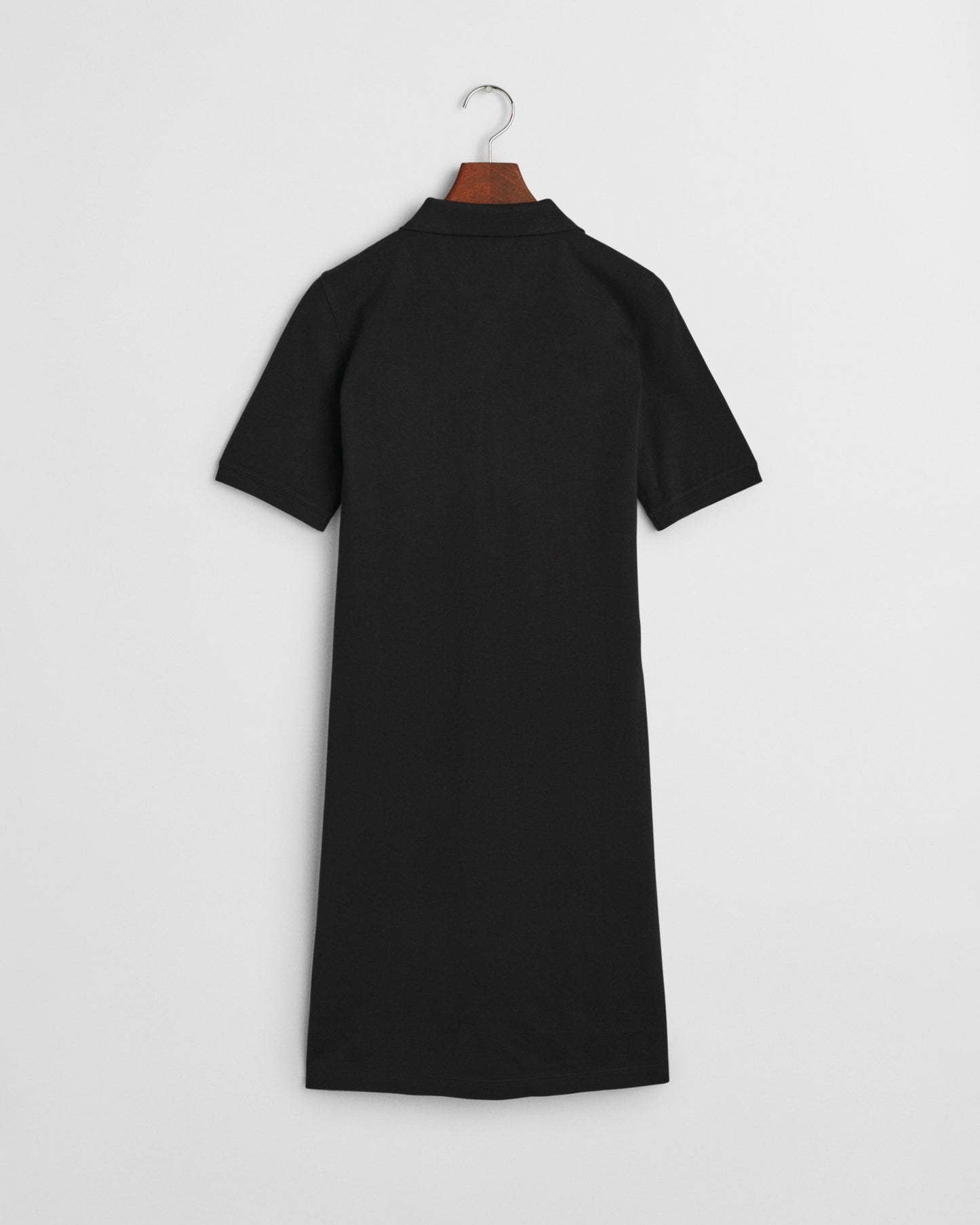 BLACK, SHIELD SS PIQUE POLO DRESS, BACK-VIEW BY GANT AU.
