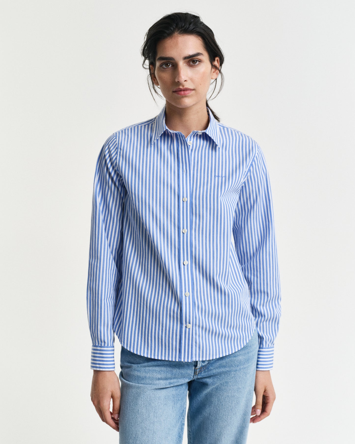 Regular Fit Striped Poplin Shirt