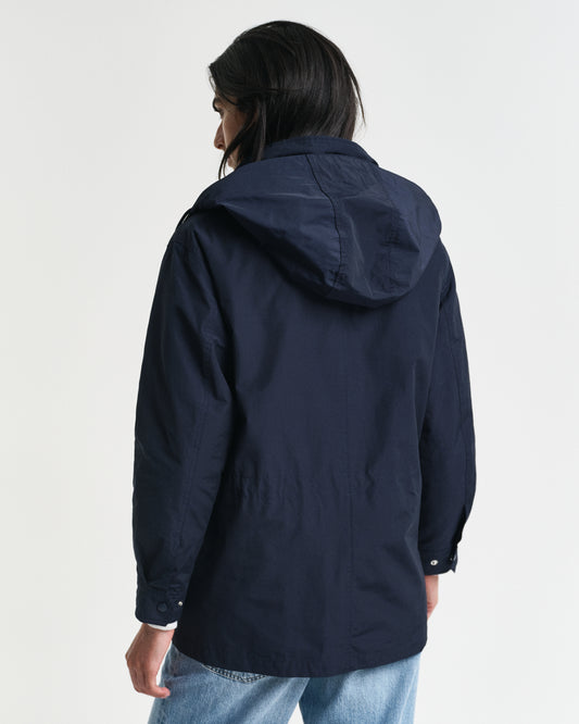 EVENING BLUE, WIND JACKET, BACK-VIEW BY GANT AU.