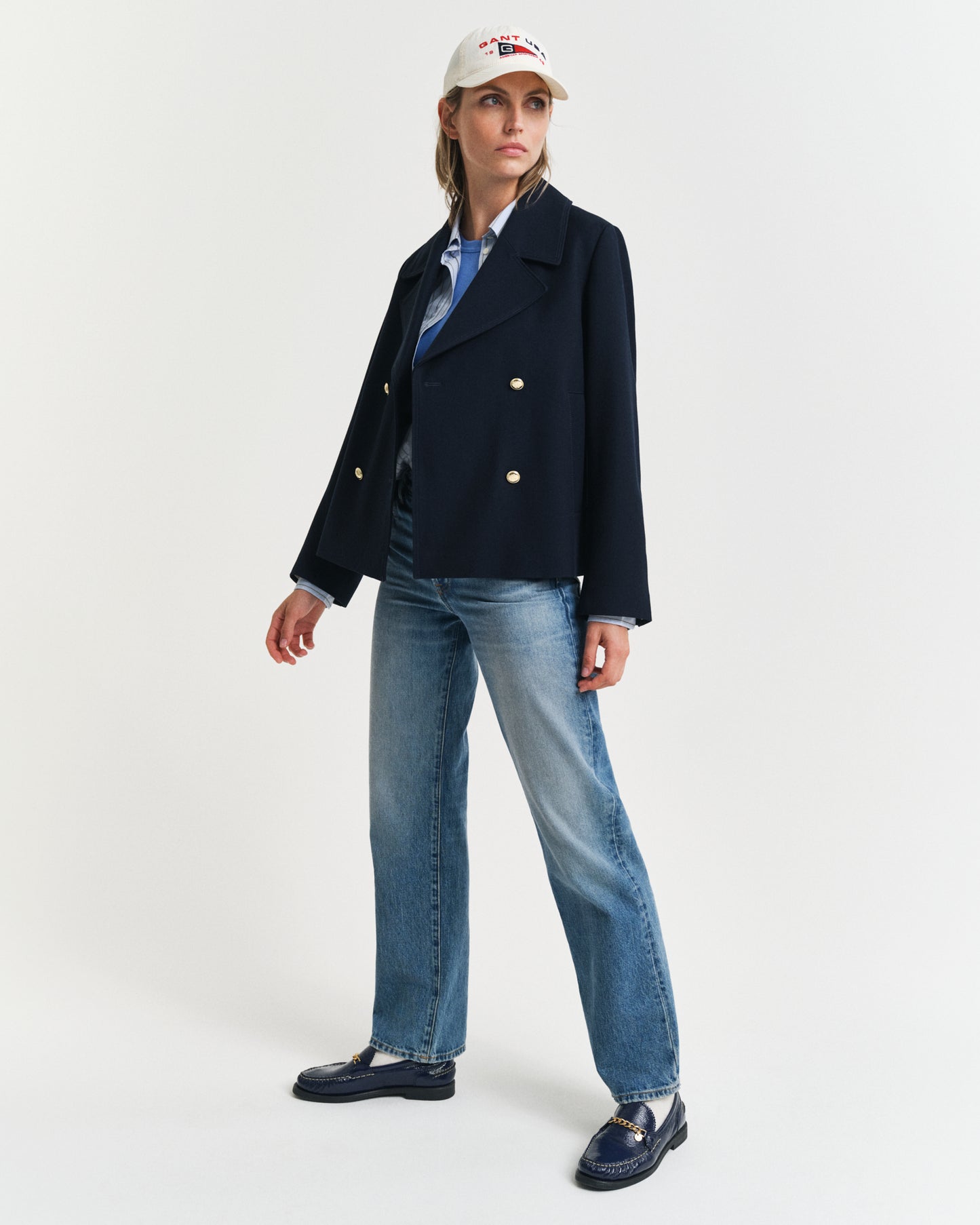 EVENING BLUE, SPRING PEACOAT BY GANT AU.