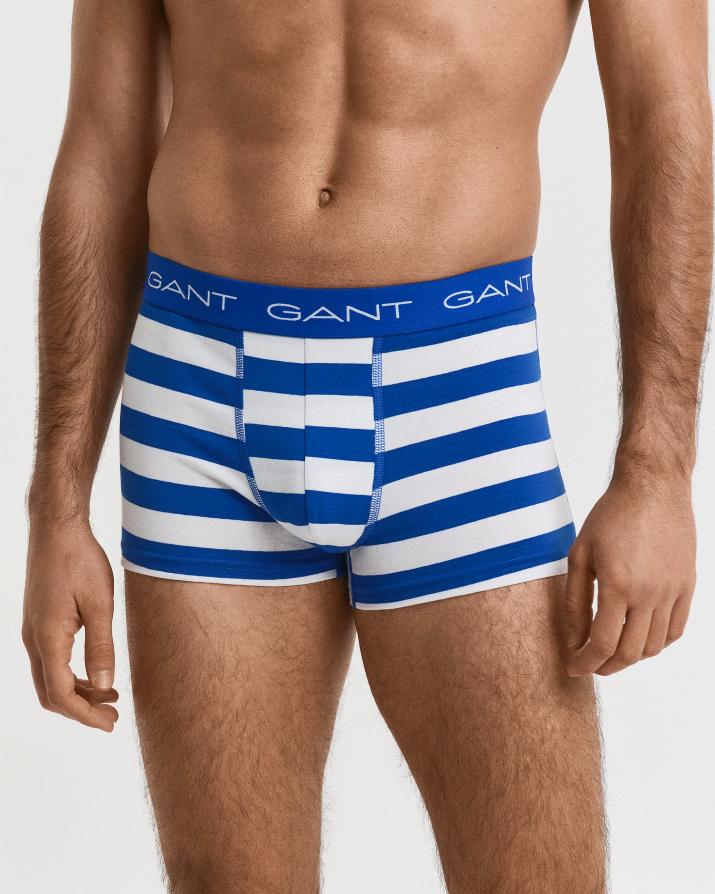 LAPIS BLUE, STRIPE TRUNK 3-PACK, FRONT-VIEW BY GANT AU.